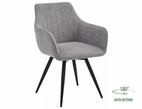 Стул SIGNAL BALLO Brego 07 светло-серый/черный, поворотный