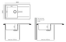 Мойка POLYGRAN GALS 860 кремовый №327