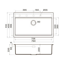 Кухонная мойка Omoikiri Kitagawa 79-LB-GR Artceramic/leningrad grey