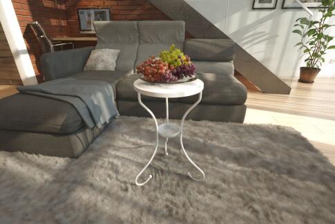 Стол журнальный Sheffilton SHT-CT10-1 белый муар