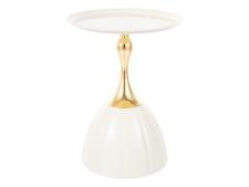 Стол журнальный SIGNAL PIANA белый/золотой 38/50