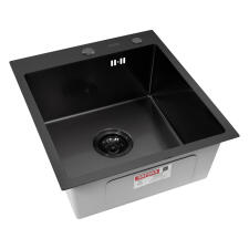 Мойка ARFEKA ECO AR 450*500 BLACK PVD NANO DECOR VOLCANIC ROCK