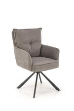 Стул HALMAR K528 серый/черный, поворотный