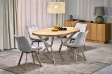 Стол обеденный HALMAR PERONI дуб гикори/кашемир 100-250/100