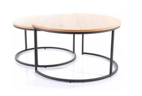 Комплект SIGNAL ATLANTA II (2 стола журнальных) дуб/черный