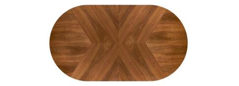 Стол обеденный HALMAR JASON орех/черный 180-300/100