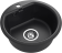 Кухонная мойка GRANFEST SMART SM-435 черный + сифон