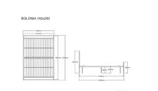 Кровать SIGNAL BOLONIA белый, 140/200 