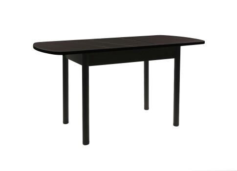 Стол ВВР Раздвижной пластиковый Черный Тунис/Прямое черный, 110-150/70