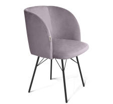 Стул Sheffilton SHT-ST33/S64 сиреневая орхидея/черный муар