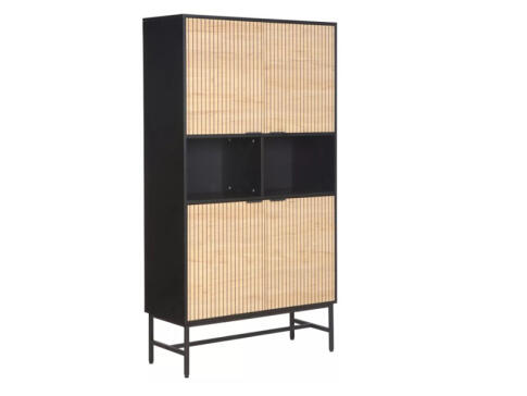 Стеллаж SIGNAL MAGO R1 дуб/черный мат