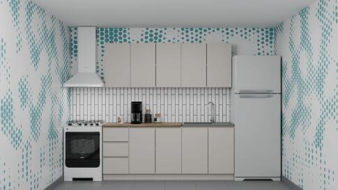 Кухонный гарнитур ДСВ Мори (2,0 м) Сатин