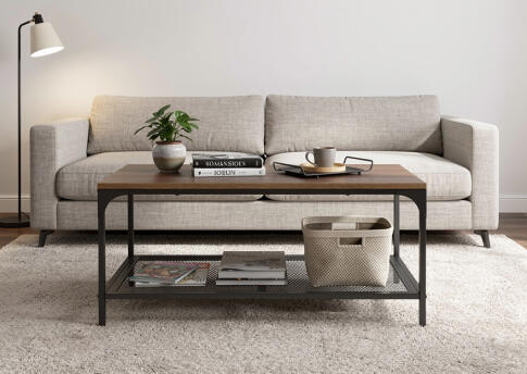 Стол журнальный SIGNAL LEX L дуб/черный, 90/45