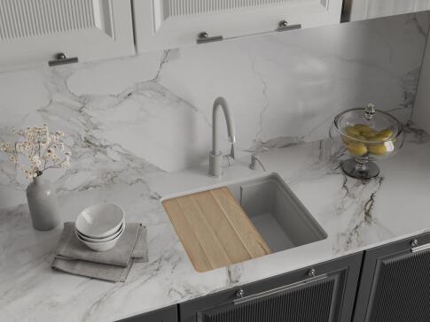 Кухонная мойка GRANFEST URBAN UR-4550 серый