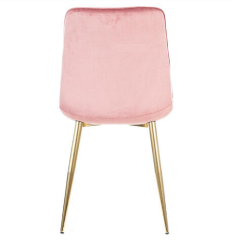 Стул SIGNAL CHIC Velvet Bluvel 52 античный розовый/золотой