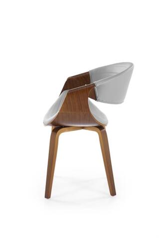 Стул HALMAR K544 серый/орех