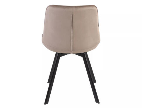 Стул SIGNAL MONTI Velvet Bluvel 40 темно-бежевый/черный, поворотный