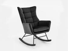 Кресло-качалка HALMAR BAZALTO черный