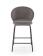 Стул барный HALMAR H121 серый/черный