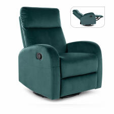 Кресло SIGNAL OLIMP Velvet Bluvel 78 раскладной, зеленый