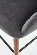 Стул барный HALMAR H93 темно-серый/орех Стул барный HALMAR H93 темно-серый/орех