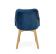 Стул HALMAR TOLEDO 2 Monolith 77 синий/дуб медовый