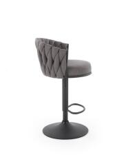 Стул барный HALMAR H125 серый/черный