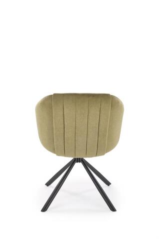 Стул HALMAR K533 оливковый/черный, поворотный