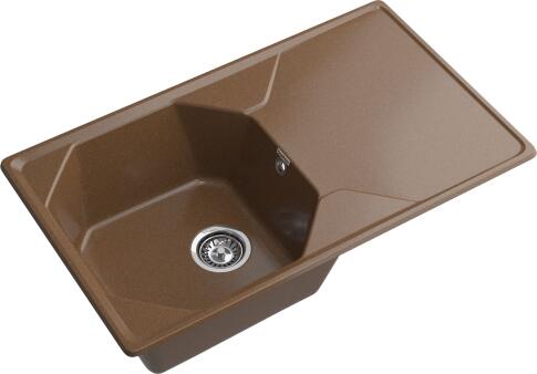 Кухонная мойка GRANFEST UNIQUE U-840L терракот