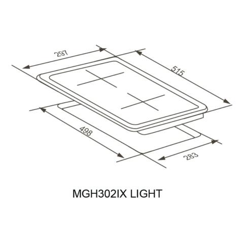 Варочная панель газовая MEFERI MGH302IX LIGHT