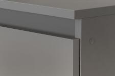 Комод NN Мебель (МС Денвер К) Серия 2 Графит серый, 6 ящ. (1,38м)