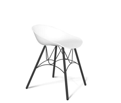 Стул Sheffilton SHT-ST19/S100 артикул СТ-407 белый/черный муар Стул Sheffilton SHT-ST19/S100 артикул СТ-407 белый/черный муар