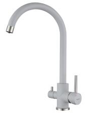 Смеситель для кухни GRANFEST QUARZ Z-5420 серый