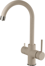 Смеситель для кухни GRANFEST QUARZ Z-5422 песочный