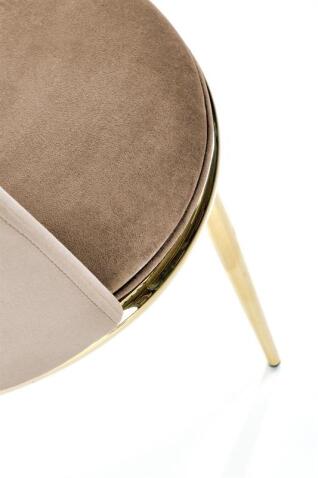 Стул HALMAR K460 бежевый/золотой