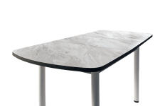 Стол ВВР Раздвижной пластиковый Лавант/белый прямой 110-150/70