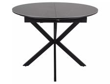 Стол обеденный SIGNAL GASTON Ceramic серый/черный 100-135/100