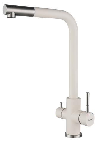 Смеситель для кухни GRANFEST QUARZ Z-5421 белый