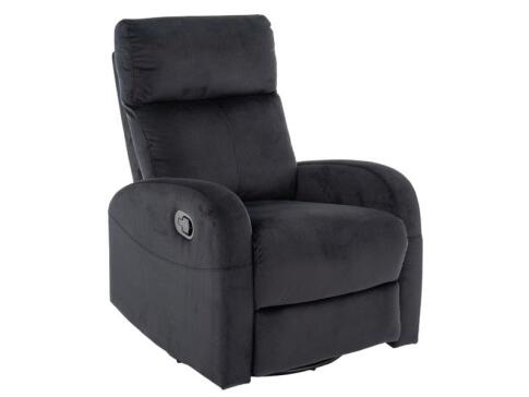 Кресло SIGNAL OLIMP Velvet Bluvel 19 раскладное, черный