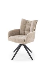 Стул HALMAR K540 бежевый/черный, поворотный
