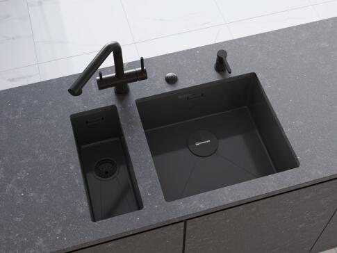 Кухонная мойка из нержавейки Omoikiri Taki 20-U/IF-GB графит