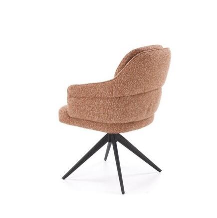 Стул HALMAR K570 корица/черный, поворотный