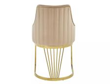 Стул SIGNAL ALURE Velvet Bluvel 28 бежевый/золотой