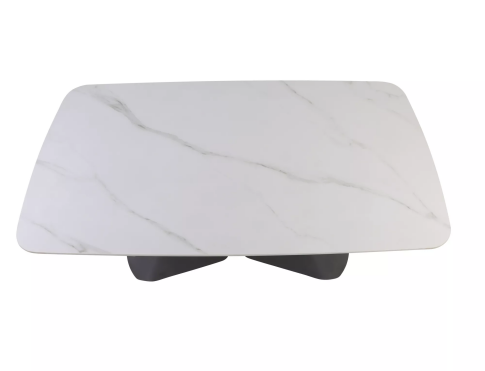 Стол обеденный SIGNAL ARMANDO белый/черный 160-240/90