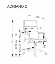 Кресло компьютерное HALMAR ADRIANO 2 черный