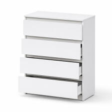 Комод NN Мебель (МС Денвер К) Белый, 4 ящ. SAFE