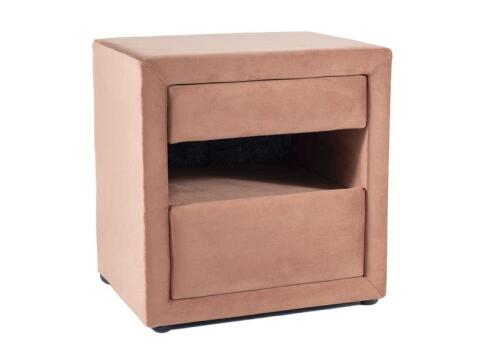 Тумба прикроватная SIGNAL ET-003 Velvet Bluvel 52 античный розовый