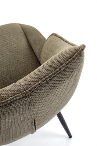 Стул HALMAR K543 оливковый/черный