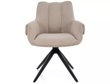 Стул SIGNAL GIO t.251 светло-бежевый/черный, поворотный