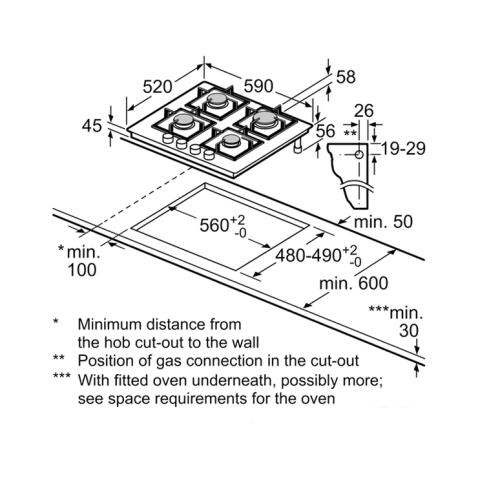 Поверхность газовая BOSCH PPP6A6B90